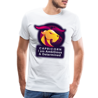 Thumbnail for Men's Glow Capricorn Premium T-Shirt - white