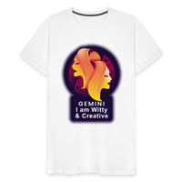 Thumbnail for Men's Glow Gemini Premium T-Shirt - white