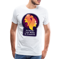 Thumbnail for Men's Glow Gemini Premium T-Shirt - white