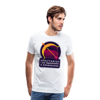 Thumbnail for Men's Glow Sagittarius Premium T-Shirt - white