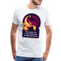 Thumbnail for Men's Glow Scorpio Premium T-Shirt - white