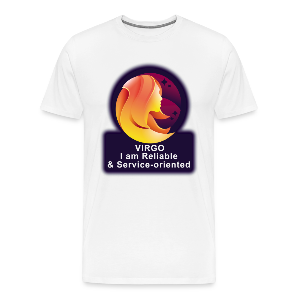 Men's Glow Virgo Premium T-Shirt - white