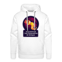 Thumbnail for Men’s Glow Aquarius Premium Hoodie - white