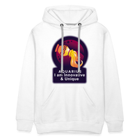 Thumbnail for Men’s Glow Aquarius Premium Hoodie - white