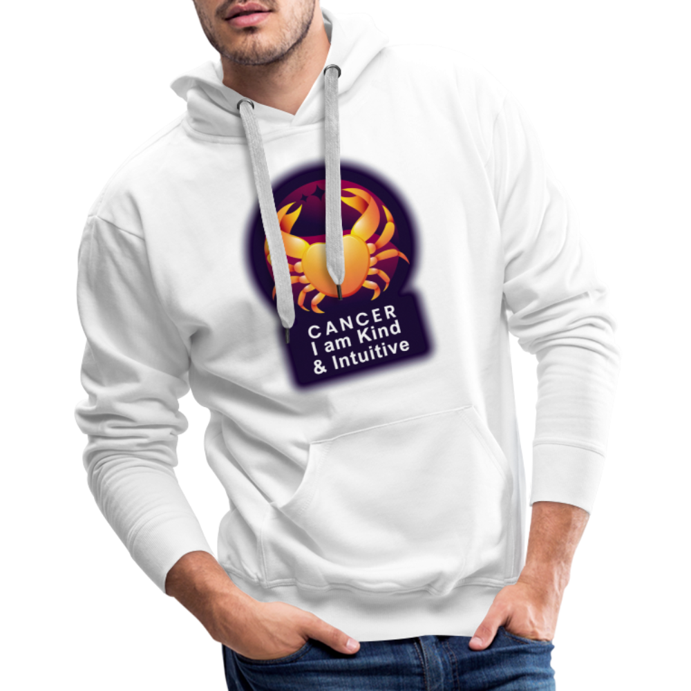 Men’s Glow Cancer Premium Hoodie - white