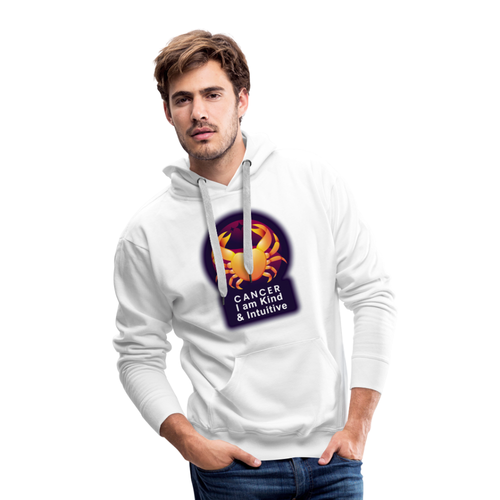 Men’s Glow Cancer Premium Hoodie - white