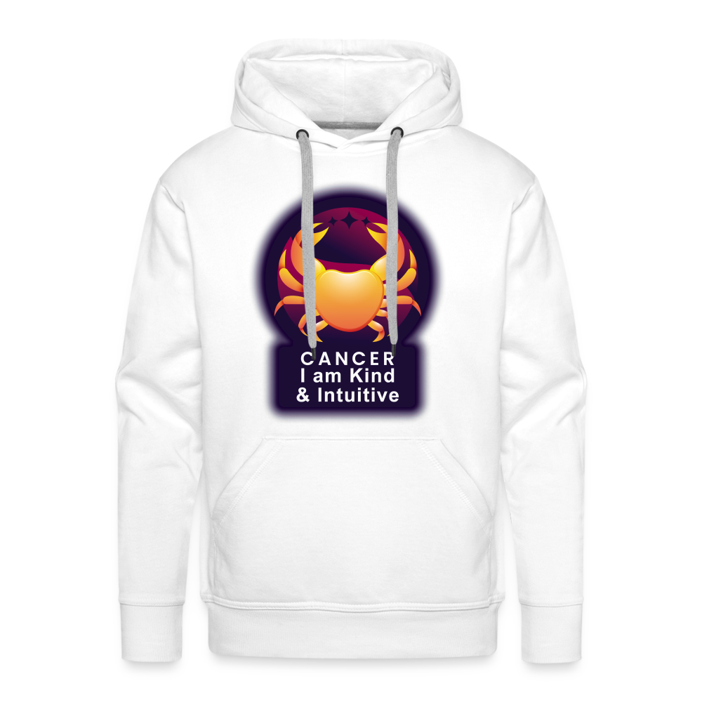 Men’s Glow Cancer Premium Hoodie - white