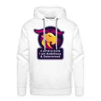 Thumbnail for Men’s Glow Capricorn Premium Hoodie - white