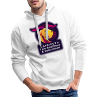 Thumbnail for Men’s Glow Capricorn Premium Hoodie - white