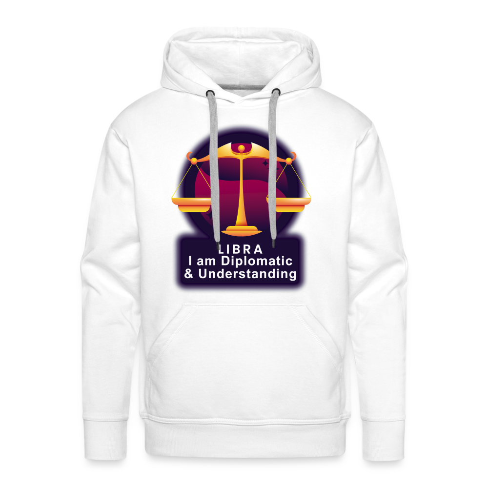 Men’s Glow Libra Premium Hoodie - white