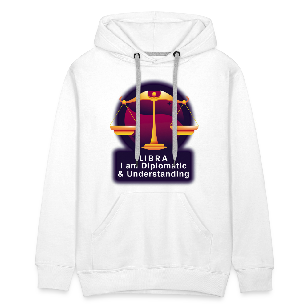 Men’s Glow Libra Premium Hoodie - white