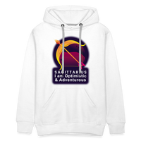 Thumbnail for Men’s Glow Sagittarius Premium Hoodie - white