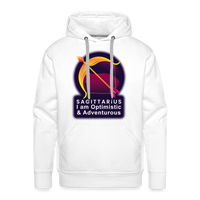 Thumbnail for Men’s Glow Sagittarius Premium Hoodie - white