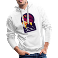 Thumbnail for Men’s Glow Scorpio Premium Hoodie - white