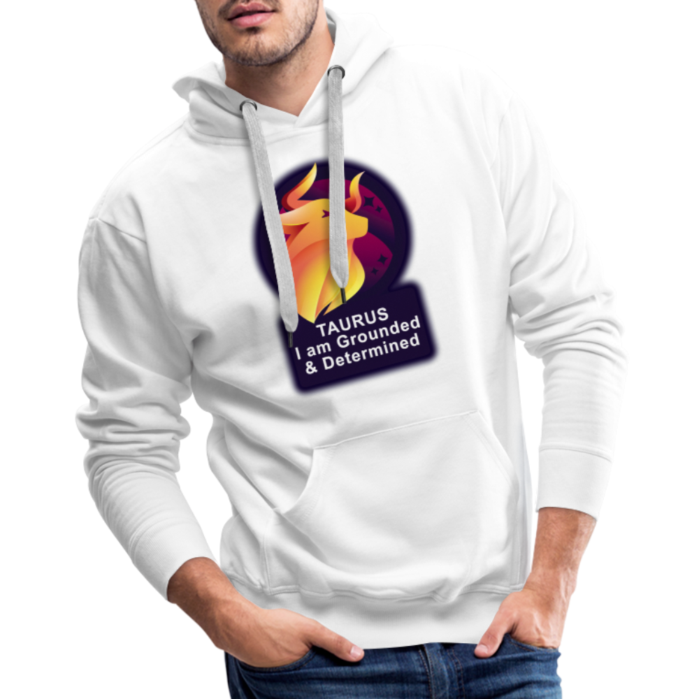 Men’s Glow Taurus Premium Hoodie - white