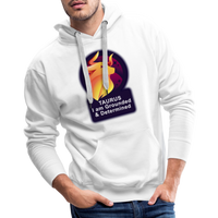 Thumbnail for Men’s Glow Taurus Premium Hoodie - white