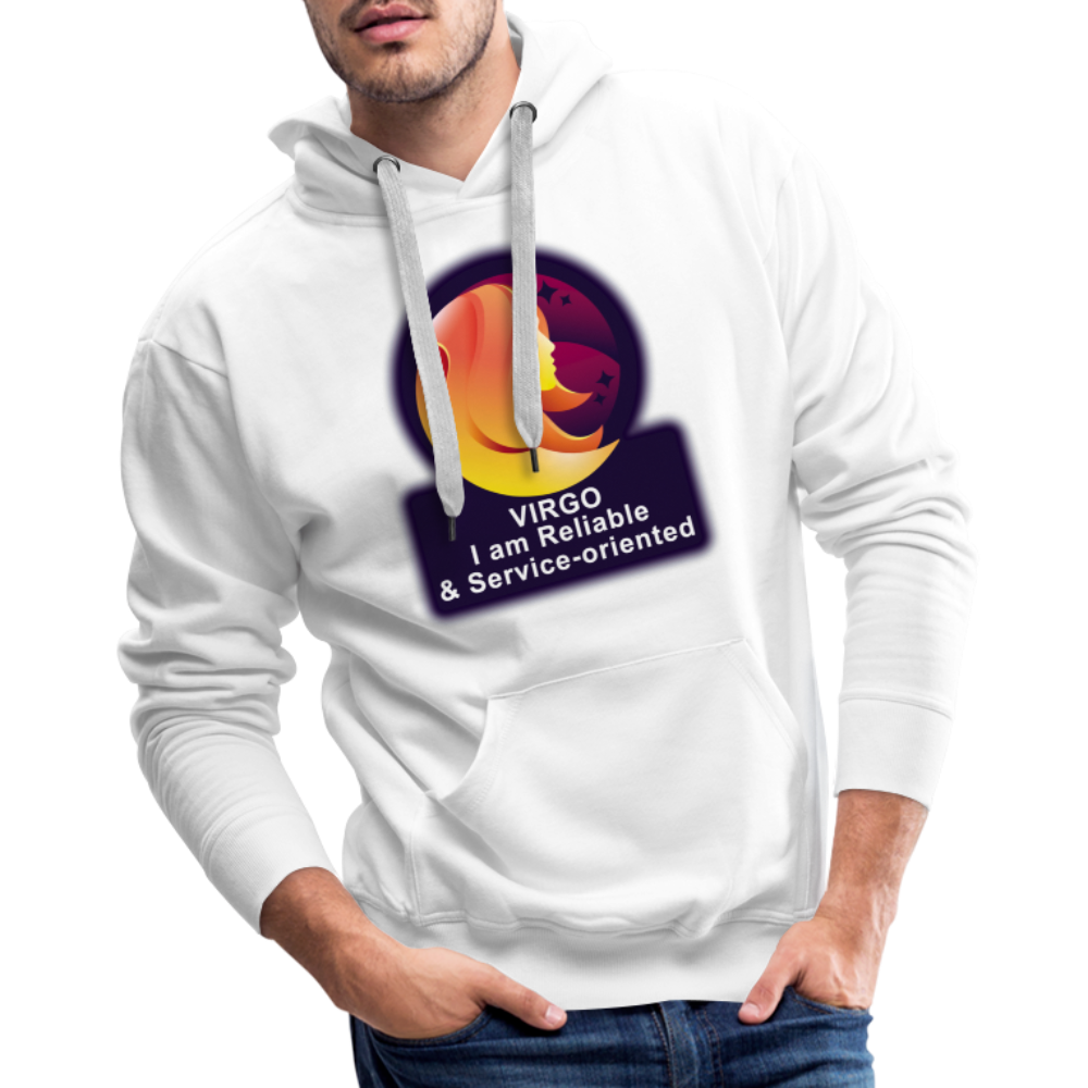 Men’s Glow Virgo Premium Hoodie - white