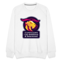 Thumbnail for Men’s Glow Capricorn Premium Sweatshirt - white