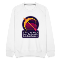 Thumbnail for Men’s Glow Sagittarius Premium Sweatshirt - white