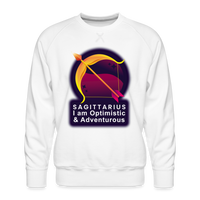 Thumbnail for Men’s Glow Sagittarius Premium Sweatshirt - white