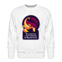 Thumbnail for Men’s Glow Scorpio Premium Sweatshirt - white