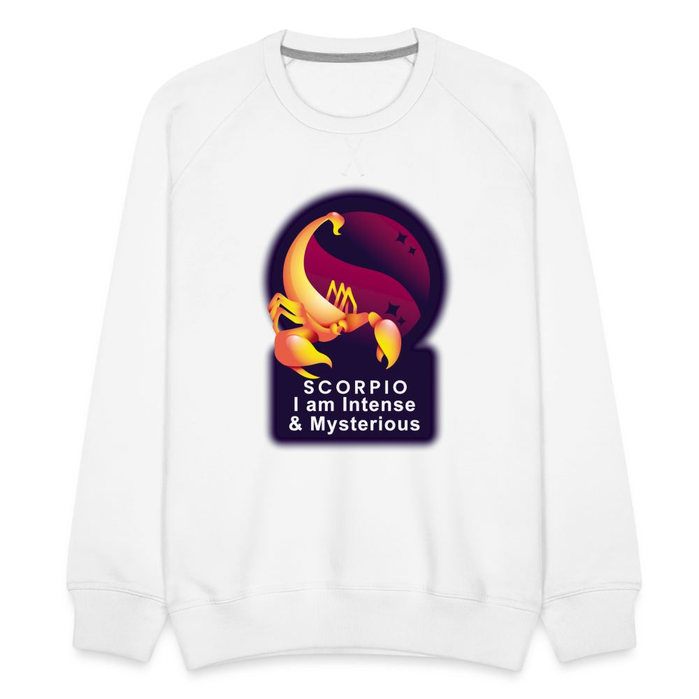 Men’s Glow Scorpio Premium Sweatshirt - white