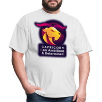 Thumbnail for Men's Glow Capricorn Classic T-Shirt - white