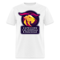 Thumbnail for Men's Glow Capricorn Classic T-Shirt - white