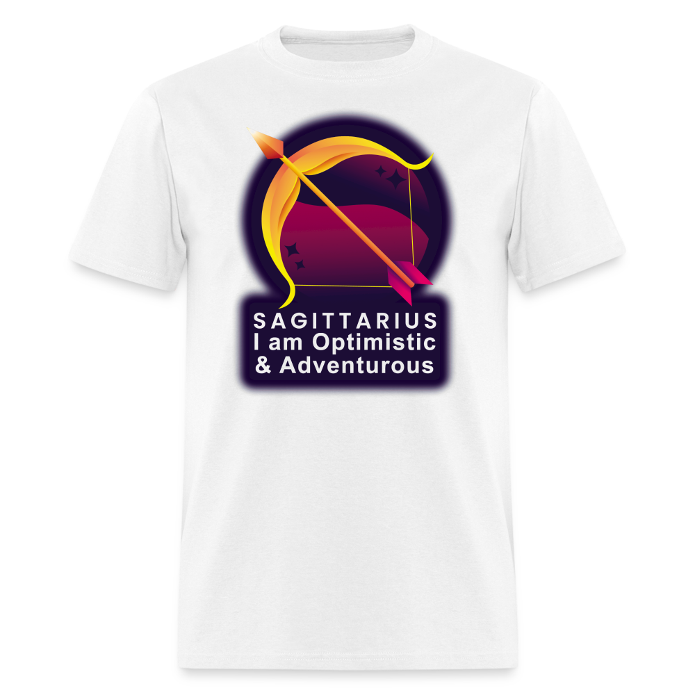 Men's Glow Sagittarius Classic T-Shirt - white