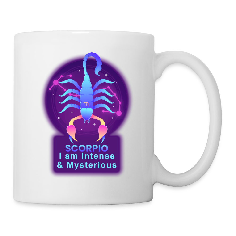 Neon Scorpio Coffee/Tea Mug - white