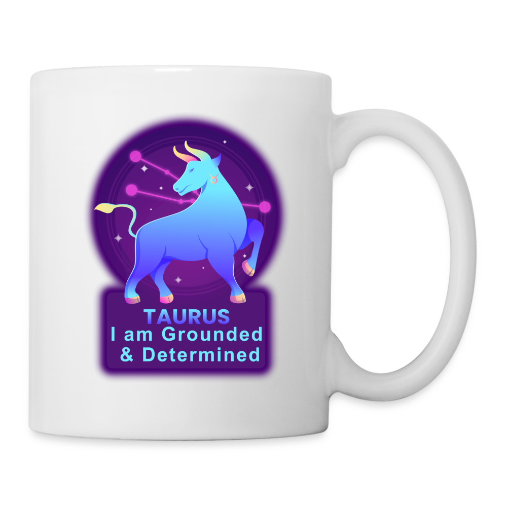 Neon Taurus Coffee/Tea Mug - white