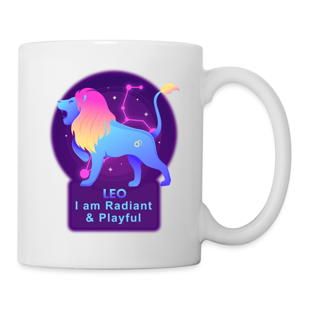 Neon Leo Coffee/Tea Mug - white