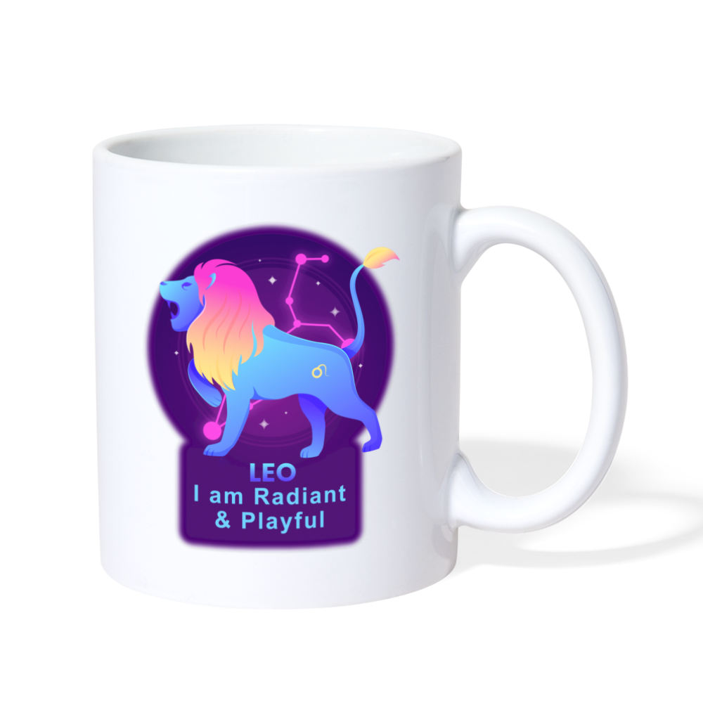 Neon Leo Coffee/Tea Mug - white