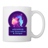 Thumbnail for Neon Aquarius Coffee/Tea Mug - white