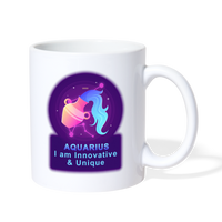 Thumbnail for Neon Aquarius Coffee/Tea Mug - white
