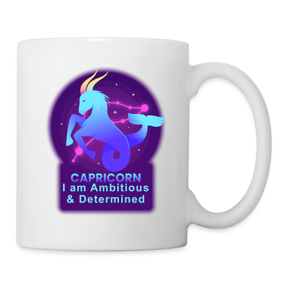 Neon Capricorn Coffee/Tea Mug - white