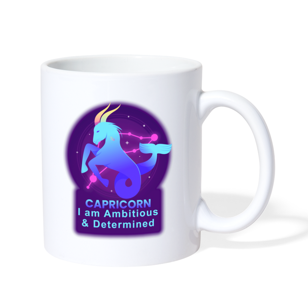 Neon Capricorn Coffee/Tea Mug - white