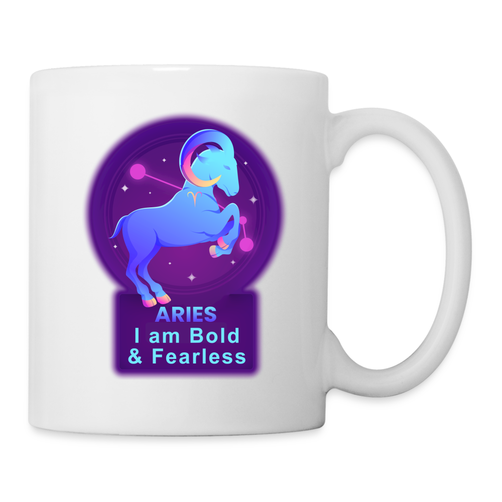 Neon Aries Coffee/Tea Mug - white