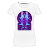 Thumbnail for Women’s Neon Gemini Premium T-Shirt - white