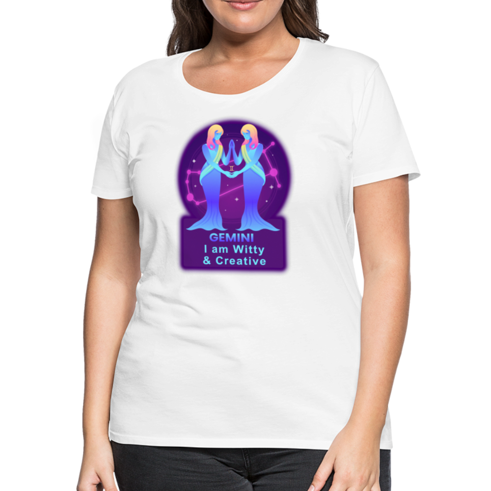 Women’s Neon Gemini Premium T-Shirt - white