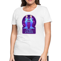 Thumbnail for Women’s Neon Gemini Premium T-Shirt - white