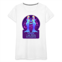 Thumbnail for Women’s Neon Gemini Premium T-Shirt - white