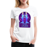 Thumbnail for Women’s Neon Gemini Premium T-Shirt - white