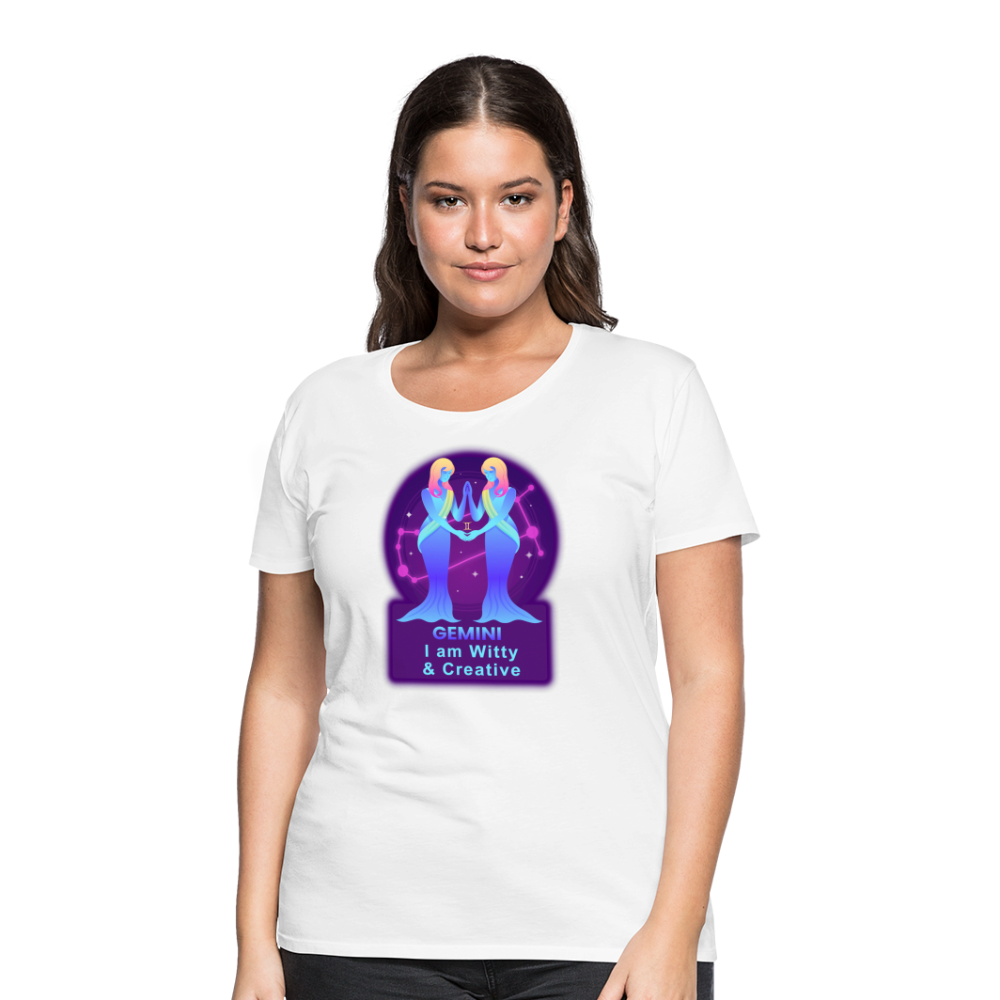 Women’s Neon Gemini Premium T-Shirt - white