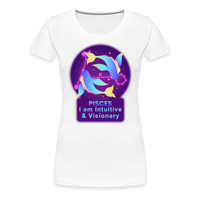 Thumbnail for Women’s Neon Pisces Premium T-Shirt - white