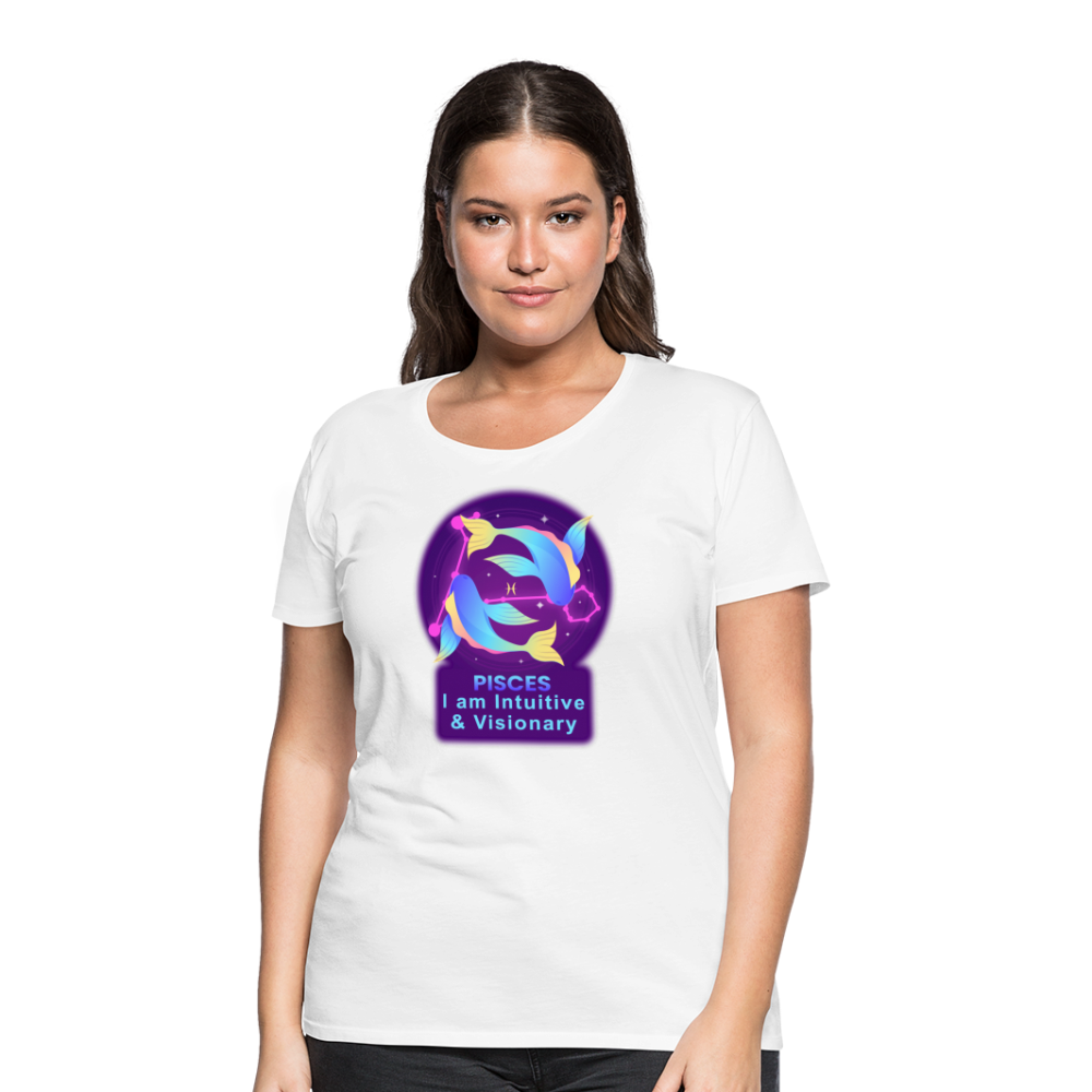 Women’s Neon Pisces Premium T-Shirt - white