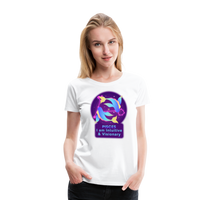 Thumbnail for Women’s Neon Pisces Premium T-Shirt - white