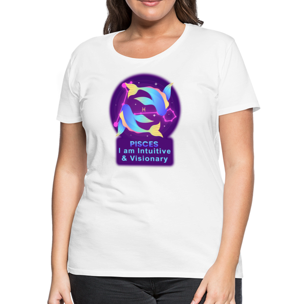 Women’s Neon Pisces Premium T-Shirt - white