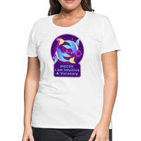 Thumbnail for Women’s Neon Pisces Premium T-Shirt - white