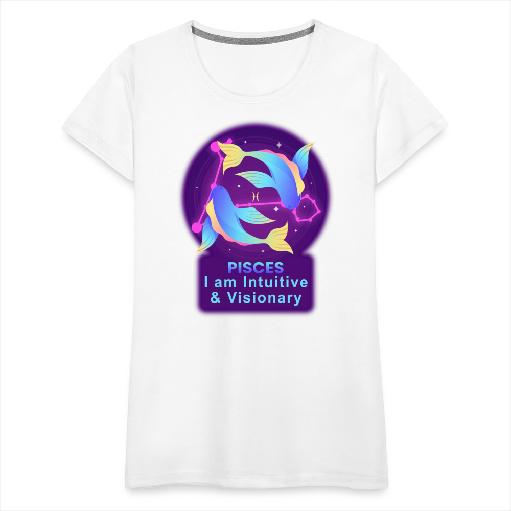 Women’s Neon Pisces Premium T-Shirt - white